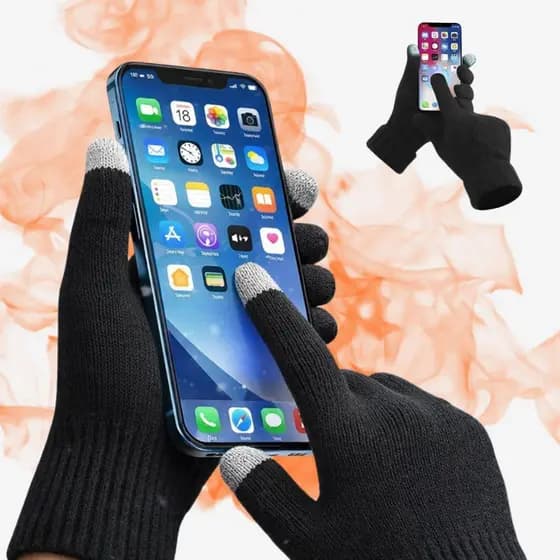 Luva de Inverno Touch Screen Térmica Quentinha Para Mexer no Celular Frio Unissex Adulto