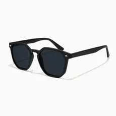 Óculos Sol Hexagonal Retrô UV400 Masculino Feminino Preto Premium Estilo 2026