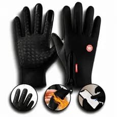 Luva Impermeável Térmica Unissex Motoqueiro Bike Com Touch Screen Inverno Frio Intenso Moto Ciclismo