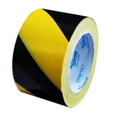 Fita Zebrada Amarela E Preta 70mm X 150 Metros Isolamento Sinalização