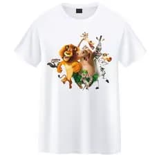 Camiseta T-Shirt Unissex Madagascar Alex Marty Melman Gloria Infatil Adulto Plus Size