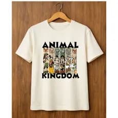 Camiseta Animal Kingdom Viagem Orlando Família Férias 100% Algodão Unissex Infantil Adulto Plus Size