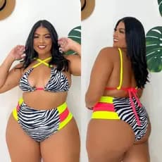 Biquini Plus Size 3 tiras