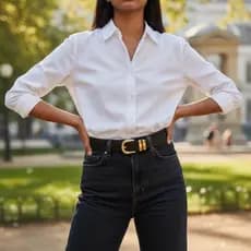Cintos Femininos da Moda Looks Elegantes Blogueiras Fashion Juvenil - Heloísa