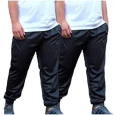 KIT COM 2 CALÇAS PLUS SIZE G1 G2 G3 G4 CHIMPA ESPORTES FRIO INVERNO FLANELADA POR DENTRO LISA POR FORA PUNHO NA PERNA