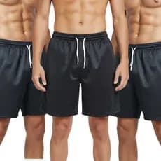 KIT 3 BERMUDAS MASCULINA LAZER DRYFIT HELANCA ESPORTES ESPECIAL CONFORTAVEL