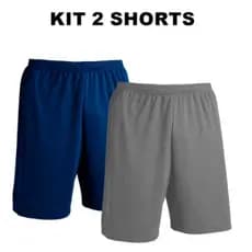 2 BERMUDAS KIT DUAS SHORT FUTEBOL UNIFORME CORES ADULTO CRIANÇA UNISEX CALÇAO HELANCA