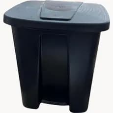 Lixeira Cesto Pedal Plástico Tampa Higiênica Cozinha Banheiro Escritório Moderno