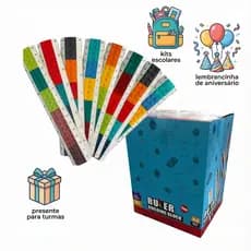 Kit 12 Réguas Blocos de Montar 15cm Encaixe Escolar Criatividade Educativo Raciocínio