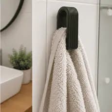 Gancho Toalha Adesivo Premium Suporte Porta Toalha Sem Furo Cozinha Banheiro