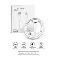 Cabo Carregador Iphone Lightning Premium 1m Para iPhone 14 13 12 11 Pro Max Mini Plus XR XS Acessórios Cabos