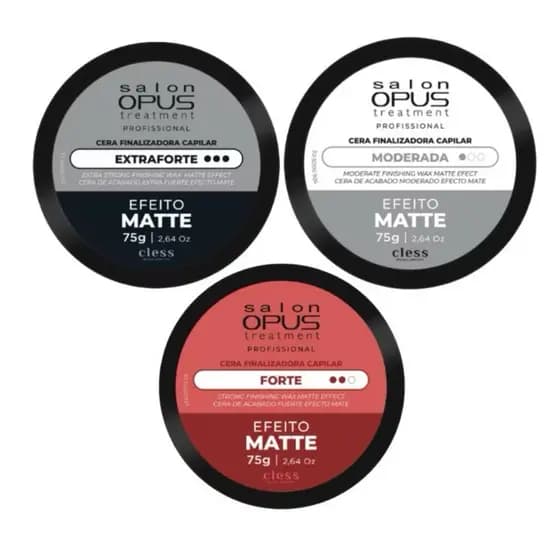 Cless Cera Finalizadora Capilar - Forte - Moderada - Extra Forte- 75 g- Efeito Matte