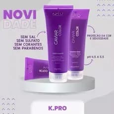 k.pro Caviar Color Kit Shampoo 240ml + Condicionador 240g Duo Original - Linha Profissional