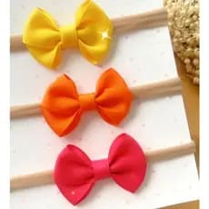 Kit Bebê RN Laços Infantil  Kit de Laços Bebê Menina Kit Lacinhos RN(presilha forrada com borrachinha antideslizante)