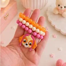 Kit Pulseiras Infantil Skye Patrulha Canina| Kit de Pulseiras Menina Skye Acessório Infantil Skye