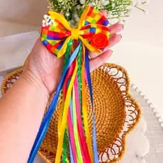 Lacinho Junino Laço Festa Junina Lacinho São João Acessórios Juninos Infantis