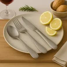 CONJUNTO DE TALHERES FACA GARFO COLHER 18 PÇS -  EM AÇO ENOX