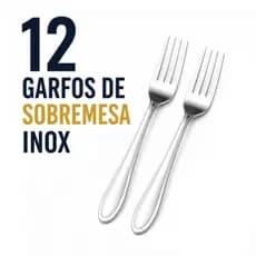12 GARFO DE SOBREMESA - GAMMA CLASSICO, Restaurante, Bares, Pizzaria, Presentes.