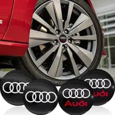 4 Pçs 56mm Centro Da Roda Hub Tampa Emblema Adesivos Estilo Do Carro Para Audi Sline A1 A3 A4 B8 B7 A5 A6 C7 A7 A8 B9 B6