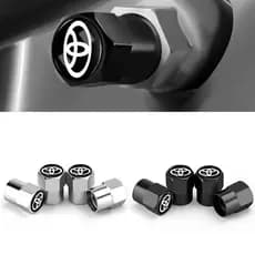4 Pçs Tampas Da Válvula Do Pneu Roda Carro Capas À Prova De Poeira Para Toyota Camry Yaris Hilux Prius Avensis Auris Cor
