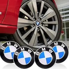 4 Pçs 56mm Centro Da Roda Hub Tampa Emblema Adesivos Estilo Do Carro Para BMW M F25 E60 F36 E34 E70 F20 F21 F22 F39 F48
