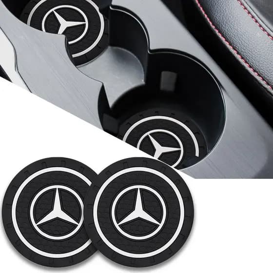 Porta-Copos De Silicone Para Carro , Tapete Antiderrapante Bebidas , Mercedes Benz AMG Abce Ml Gl Cla Gla Glk Classe W17