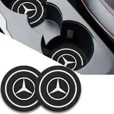 Porta-Copos De Silicone Para Carro , Tapete Antiderrapante Bebidas , Mercedes Benz AMG Abce Ml Gl Cla Gla Glk Classe W17