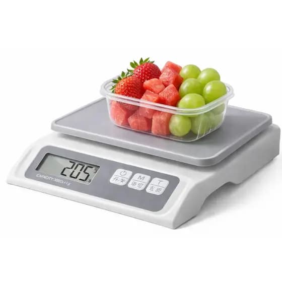 Balança  Alta Precisão 0,1g 6kg Cozinha Capacidade Máxima 6 Kg Cor Branco