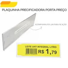 Displays Precificadores Para Gondola Porta Etiqueta de Preço 3,5cmx11cm