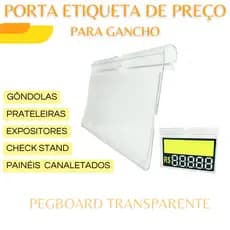 Kit 10 Precificadores Portas Etiquetas de Preço para Gancho Diversos Tamanhos