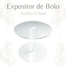 Bailarina Expositora de Bolo e Doces 100% Acrílico Cristal ANACARDIER