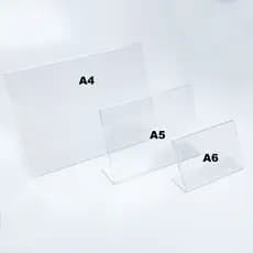 Porta Folha Horizontal para Mesa e Balcão em Acrílico A4 A5 A6