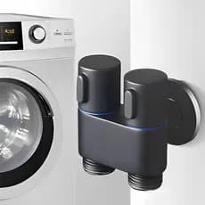 Torneira Registro Válvula Preto Fosco Dupla Saída ½" para Banheiro Cozinha Área de Serviço Lavabo