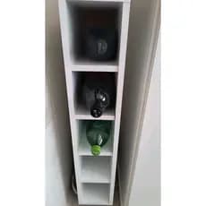 Nicho de Madeira Porta Garrafas Adega 5 Cavidades