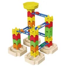Pista de Bolinhas Educativa 38 Peças Brinquedo Infantil Montar e Correr Bolas Marble Run Criança