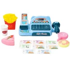 Caixa Registradora Infantil com Luz Som Scanner e Acessórios – Brinquedo Educativo Mercado Loja 3+