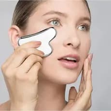 Guasha Placa De Massagem Massageador Facial 3Modelos Inox Guacha
