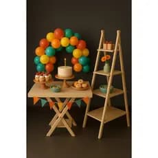 KIT MESA CAVELETE + ESCADINHA DECORAÇÃO PEGUE MONTE