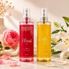 Kit 2 Body Splash Feminino Florat Red + Lilli Mulher Poderosa 200ml Longa Duração Cheiro Marcante