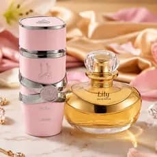 Kit Perfumes Femininos Liillyy e Yara Eau de Parfum Fragrância Doce Elegante Alta Fixação Presença