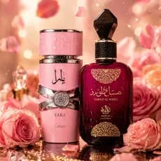 Kit Individual Ou 2 Perfumes Árabes Lattafa Yara + Sabah Al Ward Elegância e Alta Fixação Feminina