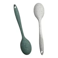 Colher Silicone Premium 27,5 cm Cor Verde e Vanilla Linha Flex Brinox