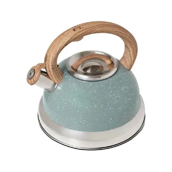 Chaleira Roma Inox 2,7L com Apito Compatível com fogões de Indução Verde  Brinox, Chaleira