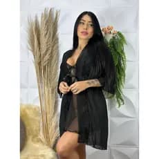Robe Feminino em Tule Liso - Linha Noite