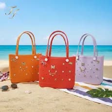 Bolsa Jelly EVA Vazada Impermeável e Leve para Praia, Piscina e Uso Diário | Tipo Crocs