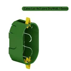 Caixa de Luz 4x2 Drywall Gesso Kit Embutir Tigre