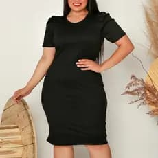 Vestido Midi Manga Princesa Plus Size