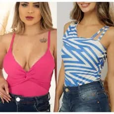 Compre um Kit com 2 Body e Ganhe um Crooped Grátis ( Modelos Variados)