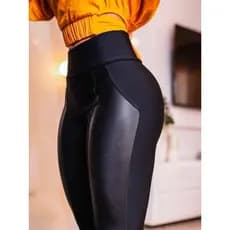 Calça Montaria Flanelada com Cirrê – Legging Suplex Térmica, Cintura Alta, Modela o Corpo, Inverno