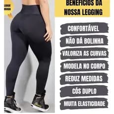 Calça Basica Flanelada Feminina Peluciada Quentinha Inverno